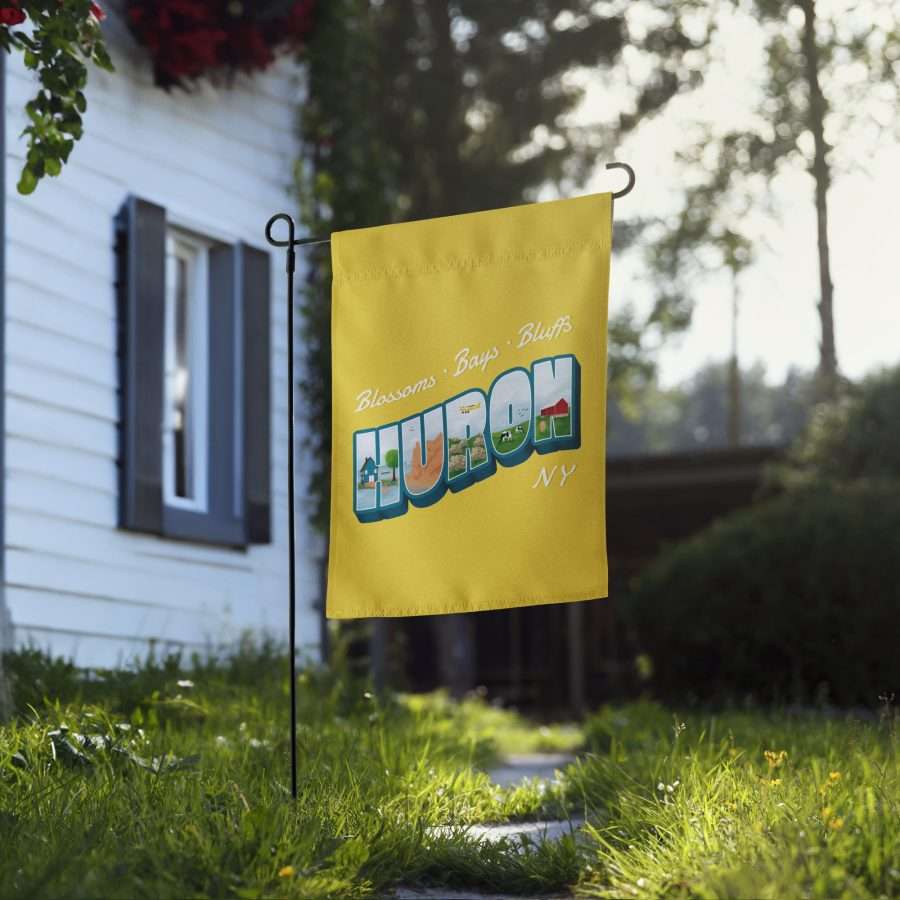 Yellow Blossoms Bays Bluffs Garden Flag
